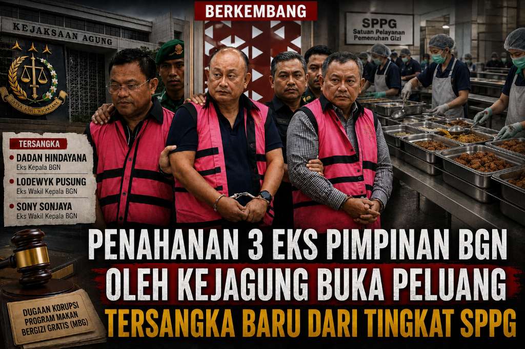 Penahanan 3 Eks Pimpinan BGN Oleh Kejagung Buka Peluang Tersangka Baru dari Tingkat SPPG