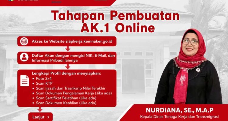 Tak Perlu Antre, Disnakertrans Mukomuko Buka Layanan Kartu AK-1 Secara Online