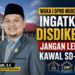 Waka I DPRD Mukomuko Ingatkan Disdikbud Jangan Lengah Kawal SD-SMP