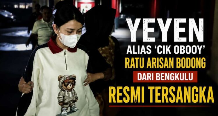 Yeyen alias 'Cik Obooy' Ratu Arisan Bodong Dari Bengkulu Resmi Tersangka