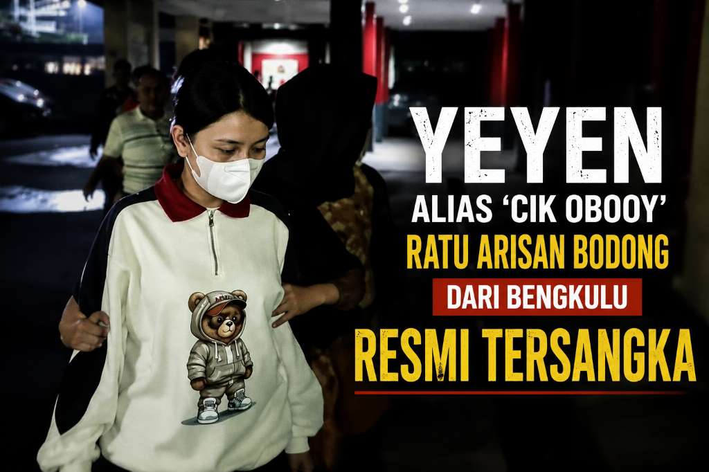 Yeyen alias 'Cik Obooy' Ratu Arisan Bodong Dari Bengkulu Resmi Tersangka