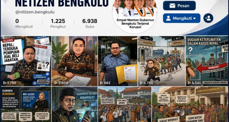 Akun TikTok Anonim Guncang Bengkulu Bongkar Rekam Jejak Oknum R, dari Catut Aspri Gubernur hingga Urusan Dirkrimsus