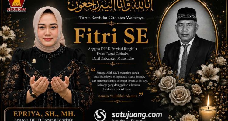 Gerindra Bengkulu Berduka, Epriya: Dedikasi Almarhum Fitri untuk Rakyat Selalu Dikenang