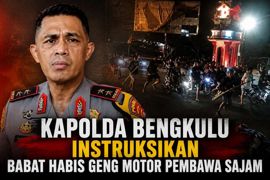Kapolda Bengkulu Instruksikan Babat Habis Geng Motor Pembawa Sajam