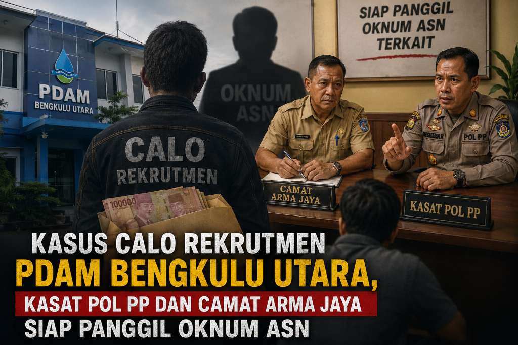 Kasus Calo Rekrutmen PDAM Bengkulu Utara, Kasat Pol PP dan Camat Arma Jaya Siap Panggil Oknum ASN