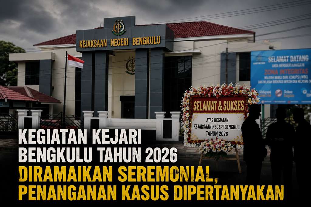 Kegiatan Kejari Bengkulu Tahun 2026 Diramaikan Seremonial, Penanganan Kasus Dipertanyakan