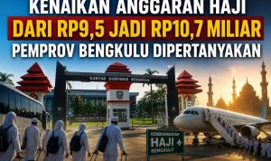 Kenaikan Anggaran Haji Dari Rp9,5 Jadi Rp10,7 Miliar Pemprov Bengkulu Dipertanyakan Kenaikan Anggaran Haji Dari Rp9,5 Jadi Rp10,7 Miliar Pemprov Bengkulu Dipertanyakan