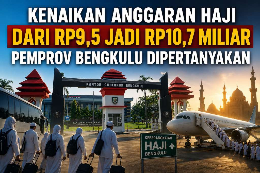 Kenaikan Anggaran Haji Dari Rp9,5 Jadi Rp10,7 Miliar Pemprov Bengkulu Dipertanyakan