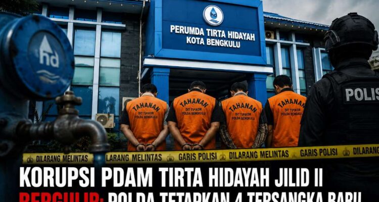 Korupsi PDAM Tirta Hidayah Jilid II Bergulir: Polda Tetapkan 4 Tersangka Baru