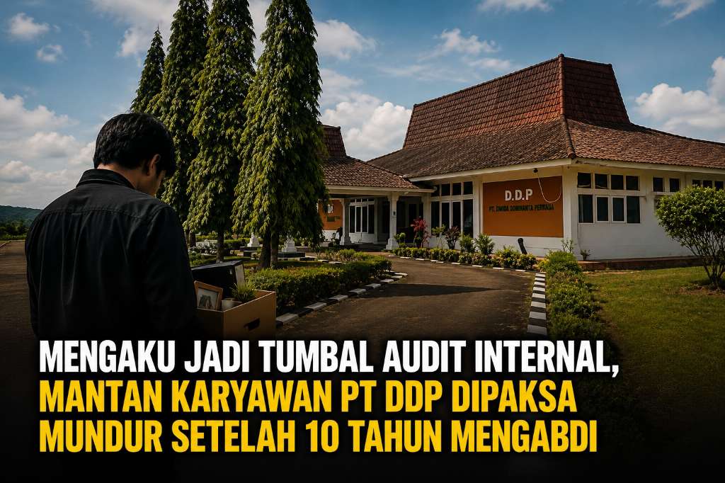 Mengaku Jadi Tumbal Audit Internal, Mantan Karyawan PT DDP Dipaksa Mundur Setelah 10 Tahun Mengabdi