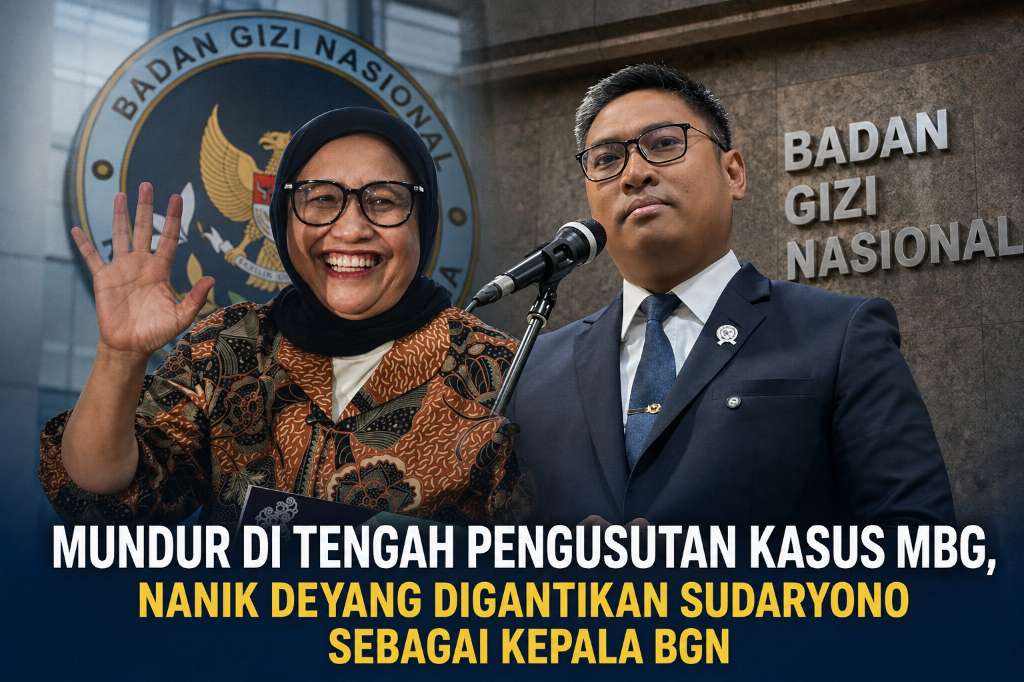 Mundur di Tengah Pengusutan Kasus MBG, Nanik Deyang Digantikan Sudaryono Sebagai Kepala BGN
