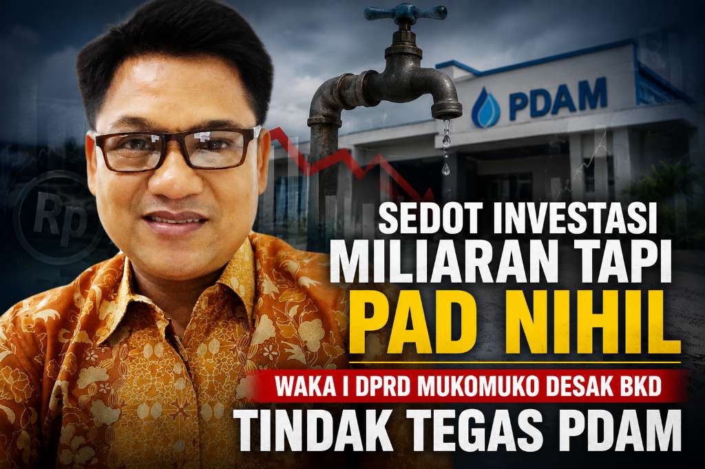Sedot Investasi Miliaran Tapi PAD Nihil, Waka I DPRD Mukomuko Desak BKD Tindak Tegas PDAM