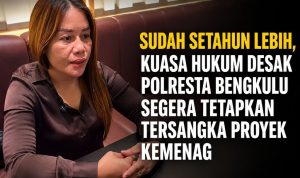 Sudah Setahun Lebih, Kuasa Hukum Desak Polresta Bengkulu Segera Tetapkan Tersangka Proyek Kemenag