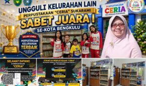 Ungguli Kelurahan Lain, Perpustakaan 'CERIA' Sukarami Sabet Juara I Se-Kota Bengkulu Ungguli Kelurahan Lain, Perpustakaan 'CERIA' Sukarami Sabet Juara I Se-Kota Bengkulu