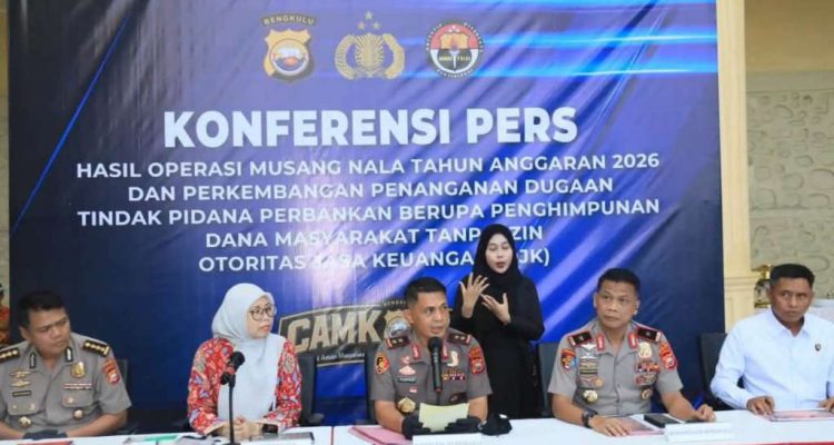 110 Tersangka Hingga Investasi Ilegal Miliaran Rupiah, Ini Capaian Tangkapan Polda Bengkulu