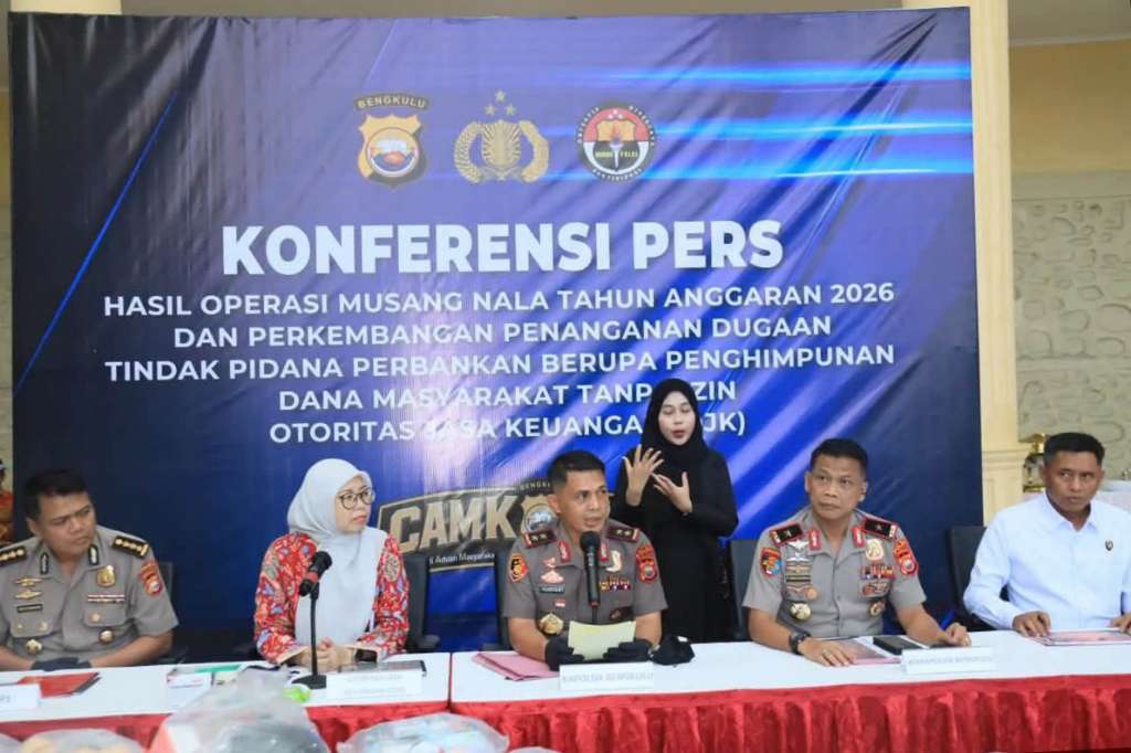 110 Tersangka Hingga Investasi Ilegal Miliaran Rupiah, Ini Capaian Tangkapan Polda Bengkulu