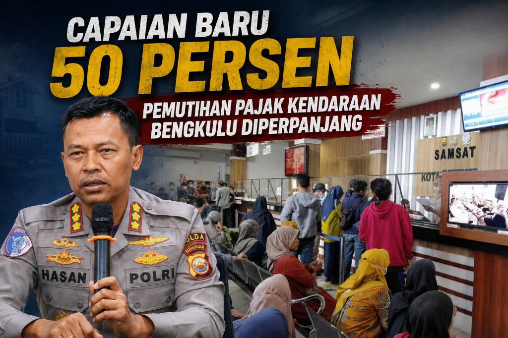 Capaian Baru 50 Persen, Pemutihan Pajak Kendaraan Bengkulu Diperpanjang