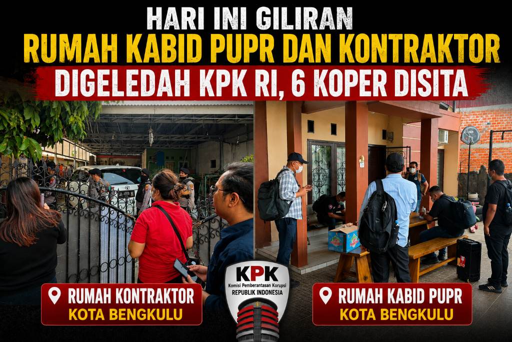 Hari Ini Giliran Rumah Kabid PUPR dan Kontraktor Digeledah KPK RI, 6 Koper Disita