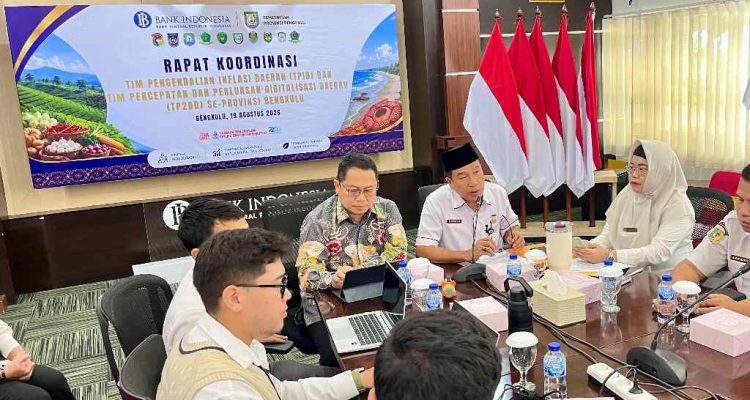 Pemprov Bengkulu dan BI Perkuat Sinergi Pengendalian Inflasi Serta Digitalisasi Daerah Pemprov Bengkulu dan BI Perkuat Sinergi Pengendalian Inflasi Serta Digitalisasi Daerah