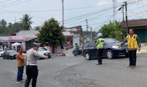 Satlantas Polresta dan PUPR Kota Bengkulu Survei Jalan Rusak di Basuki Rahmat