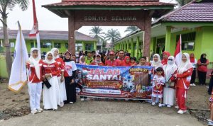 Semarak HUT RI ke-81 Jalan Santai SMPN 21 Seluma Satukan Ratusan Warga dan Pelajar