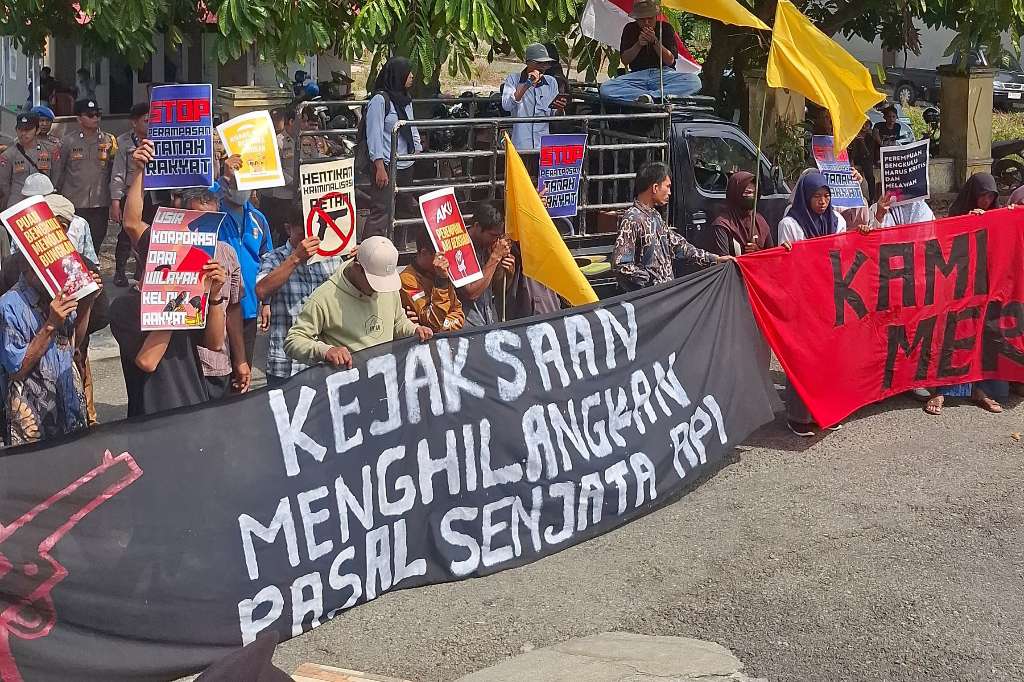 Soroti Dakwaan 'Ompong' Penembakan Petani, FMPR Demo Kejari Bengkulu Selatan Desak Pasal Senpi Diterapkan