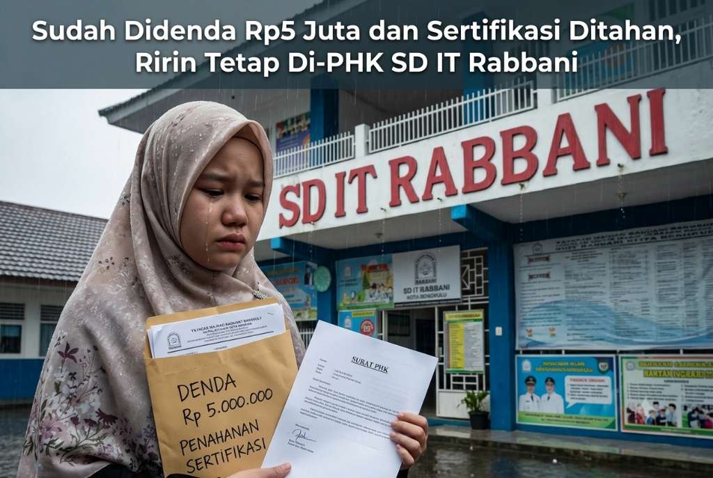 Sudah Didenda Rp5 Juta dan Sertifikasi Ditahan, Ririn Tetap Di-PHK SD IT Rabbani