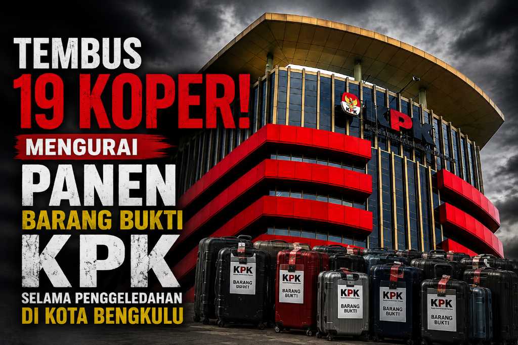 Tembus 19 Koper, Mengurai Panen Barang Bukti KPK Selama Penggeledahan di Kota Bengkulu Tembus 19 Koper, Mengurai Panen Barang Bukti KPK Selama Penggeledahan di Kota Bengkulu
