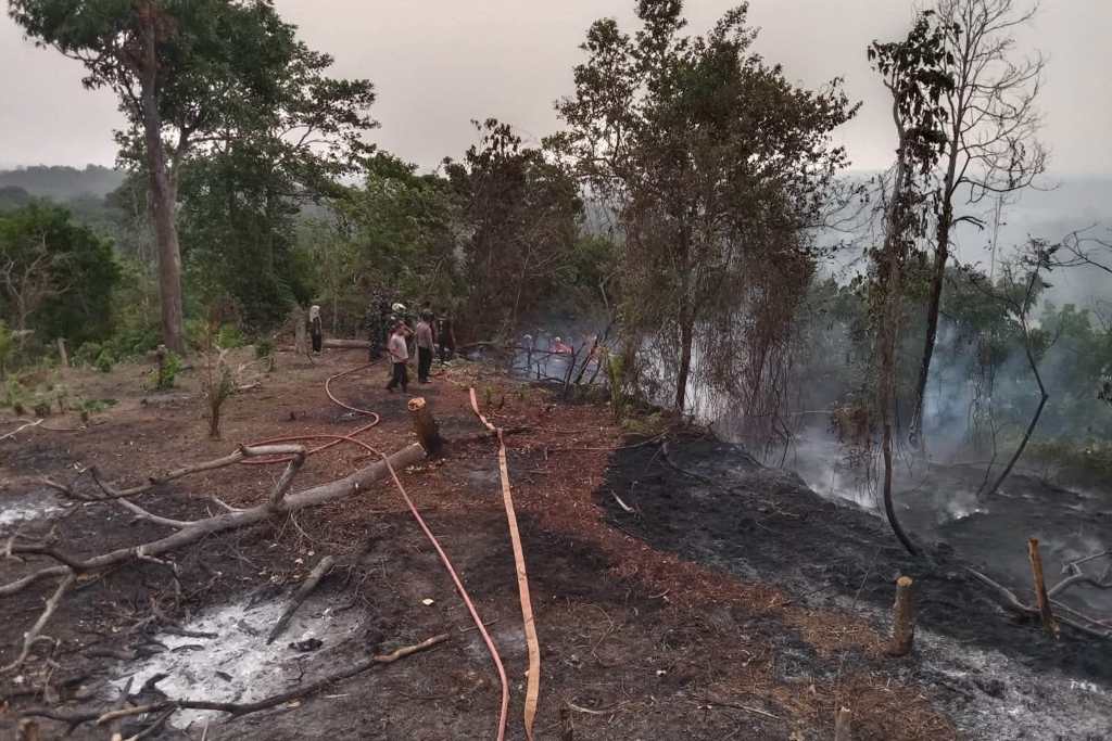 Bakar Sampah, Lahan Pemkab Seluma ikut Terbakar Bakar Sampah, Lahan Pemkab Seluma ikut Terbakar