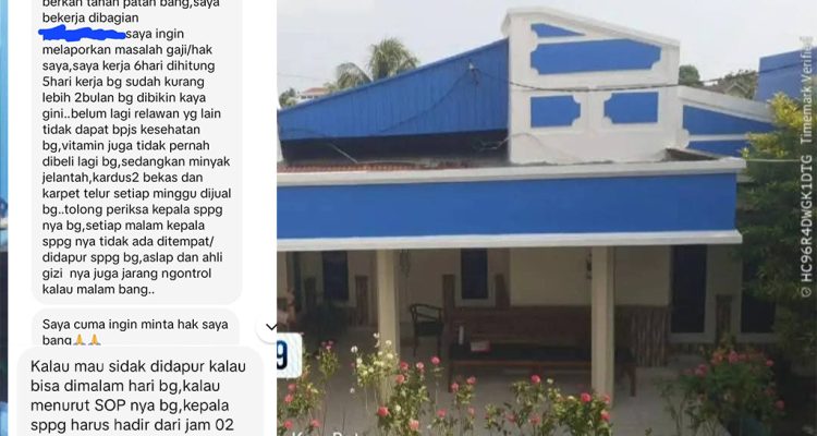 Dugaan Pelanggaran Hak Kerja Relawan SPPG Tanah Patah Mencuat, Pengawasan Dipertanyakan Dugaan Pelanggaran Hak Kerja Relawan SPPG Tanah Patah Mencuat, Pengawasan Dipertanyakan