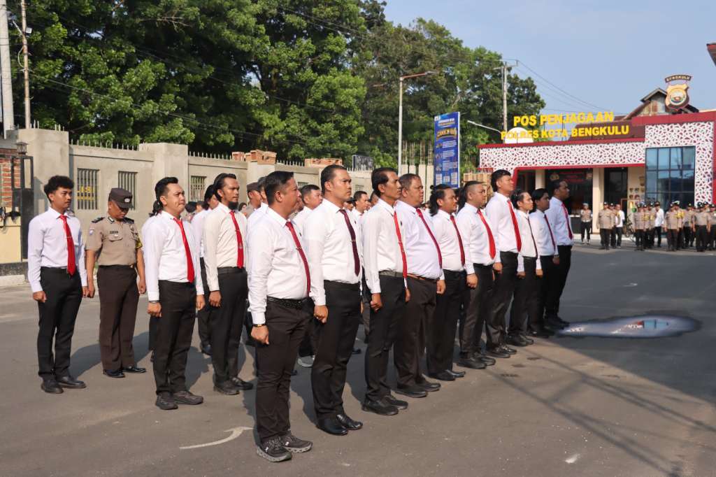 Kapolresta Bengkulu Beri Penghargaan 29 Personel Berprestasi