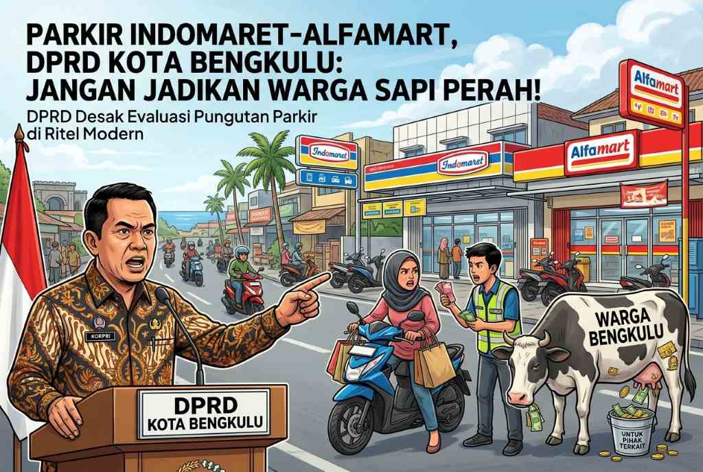 Parkir Indomaret-Alfamart, DPRD Kota Bengkulu: Jangan Jadikan Warga Sapi Perah!
