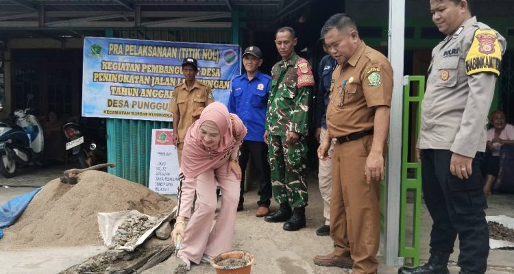 Pemdes Pungguk Pedaro Mulai Perbaikan Rabat Beton Jalan Lingkungan, Akses Warga Diperkuat