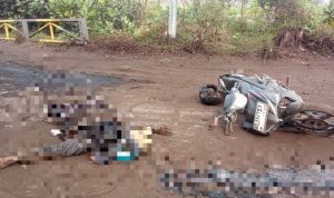 Pemotor Meninggal Dunia Tertabrak Tronton Milik  PT Selamat Jaya Persada di Pulau Baai