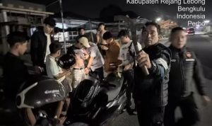 Polres Rejang Lebong Amankan Sembilan Remaja Bawa Senjata Tajam