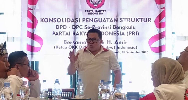 Tatap Pemilu 2029, Partai Rakyat Indonesia Gelar Konsolidasi Penguatan Struktur di Bengkulu