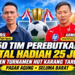 50 Tim Bersaing Rebutkan Piala Bergilir Turnamen HUT Karang Taruna Pagar Agung