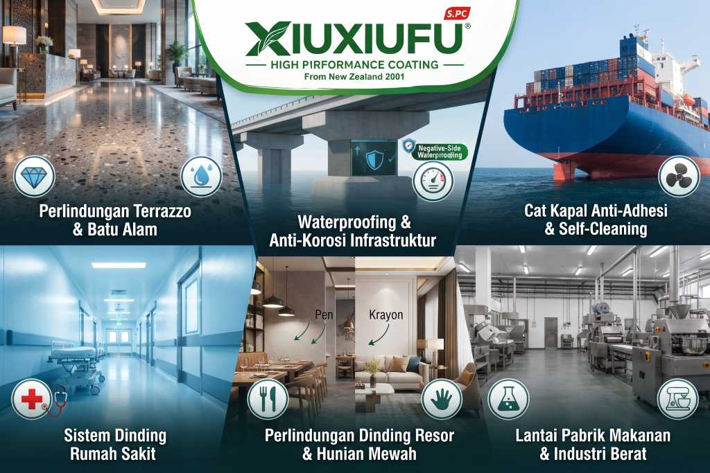 Cat Fungsional Berteknologi Tinggi XIUXIUFU S.PC untuk Berbagai Kebutuhan Industri dan Properti Cat Fungsional Berteknologi Tinggi XIUXIUFU S.PC untuk Berbagai Kebutuhan Industri dan Properti