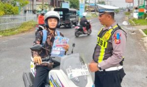 Cegah Kebisingan Knalpot Brong, Satlantas Polres Lebong Edukasi Pengendara