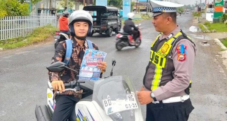 Cegah Kebisingan Knalpot Brong, Satlantas Polres Lebong Edukasi Pengendara