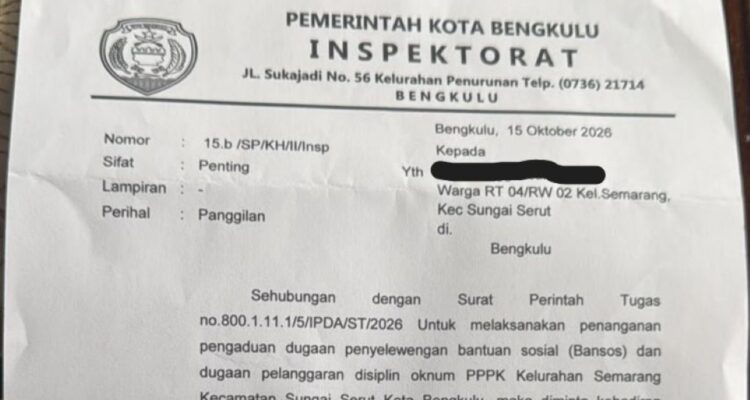 Dugaan Penyelewengan Bansos Kelurahan Semarang Bergulir di Meja Inspektorat, Ada Yang Mendadak Membela