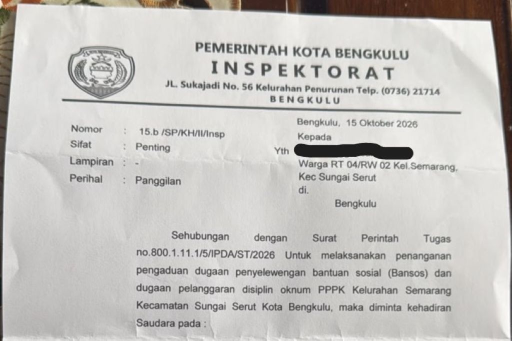 Dugaan Penyelewengan Bansos Kelurahan Semarang Bergulir di Meja Inspektorat, Ada Yang Mendadak Membela