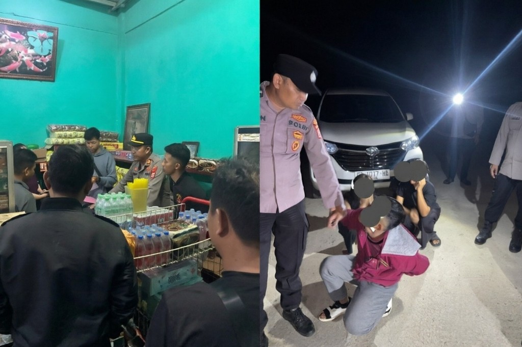 Giat KRYD, Polsek Lebong Selatan Sita Tuak dan Bina Tiga Remaja