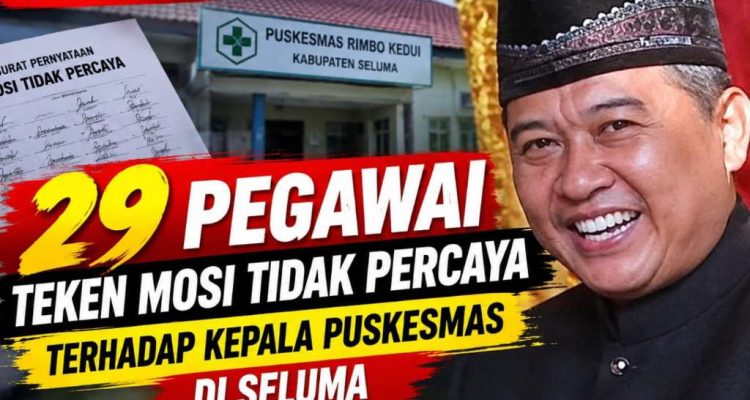 Kepemimpinan Puskesmas Rimbo Kedui Digoyang 29 Pegawai Kepemimpinan Puskesmas Rimbo Kedui Digoyang 29 Pegawai