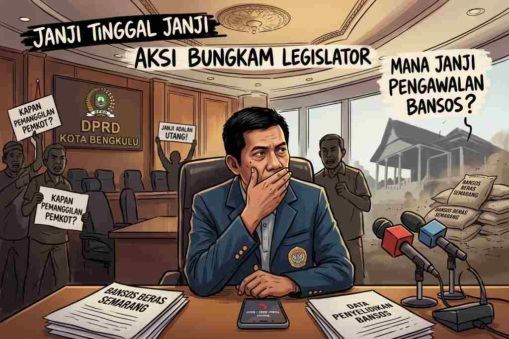 Ketua Fraksi PAN Dediyanto Menghilang Saat Ditagih Pengawasan Bansos Beras