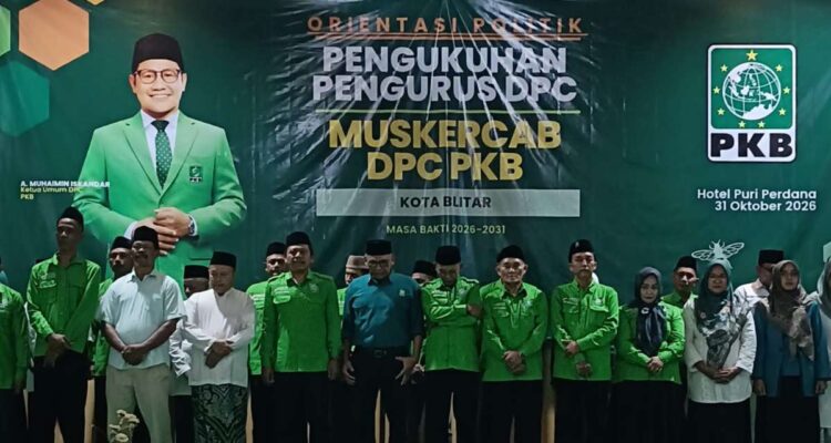 Kukuhkan Pengurus, DPC PKB Kota Blitar Bidik 7 Kursi 2029