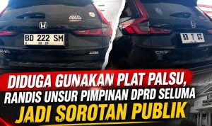 Mobil Dinas Pimpinan DPRD Seluma Gunakan Nopol Pribadi?