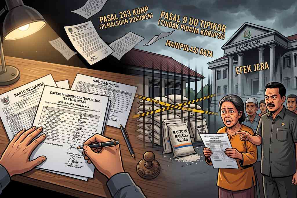 Pemalsuan Administrasi Bansos Beras Masuk Ranah Delik Pidana Korupsi Pemalsuan Administrasi Bansos Beras Masuk Ranah Delik Pidana Korupsi