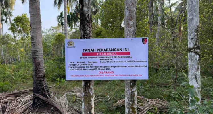 Polda Sita Dua Bidang Tanah Milik Tersangka Kasus Korupsi RSKJ Soeprapto Bengkulu Polda Sita Dua Bidang Tanah Milik Tersangka Kasus Korupsi RSKJ Soeprapto Bengkulu