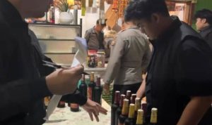 Polres Kaur Sita Miras 311 Botol dari Sejumlah Warung Polres Kaur Sita Miras 311 Botol dari Sejumlah Warung